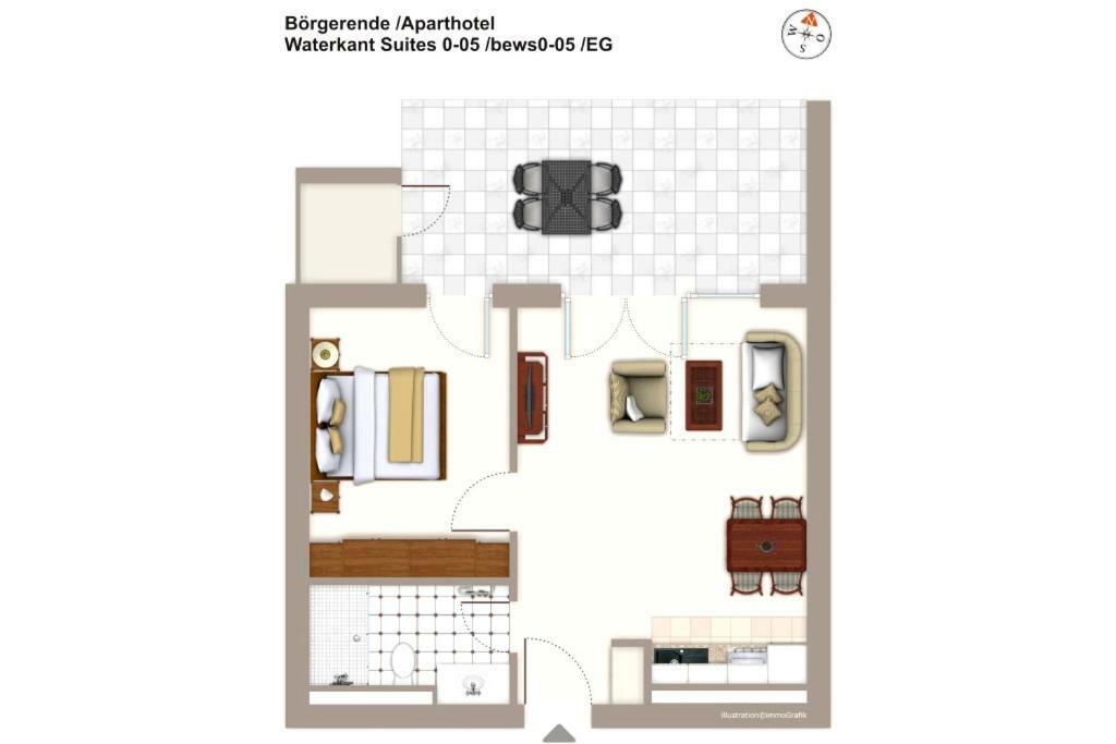 Waterkant Suite 0-05 Börgerende-Rethwisch Esterno foto